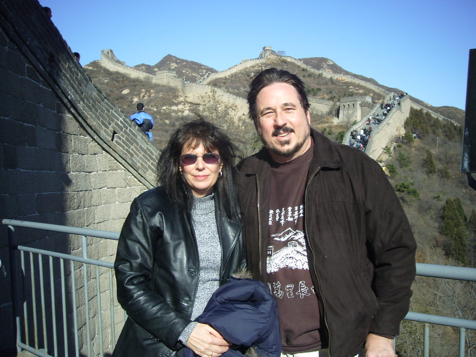 Leo and Sharon Wrobel at the Great Wall of China