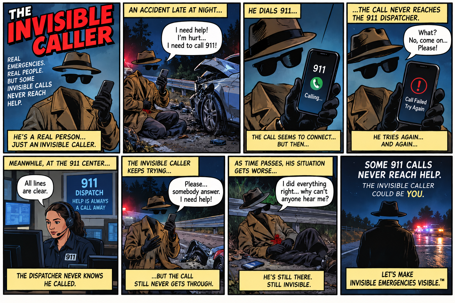 The Invisible Caller comic strip