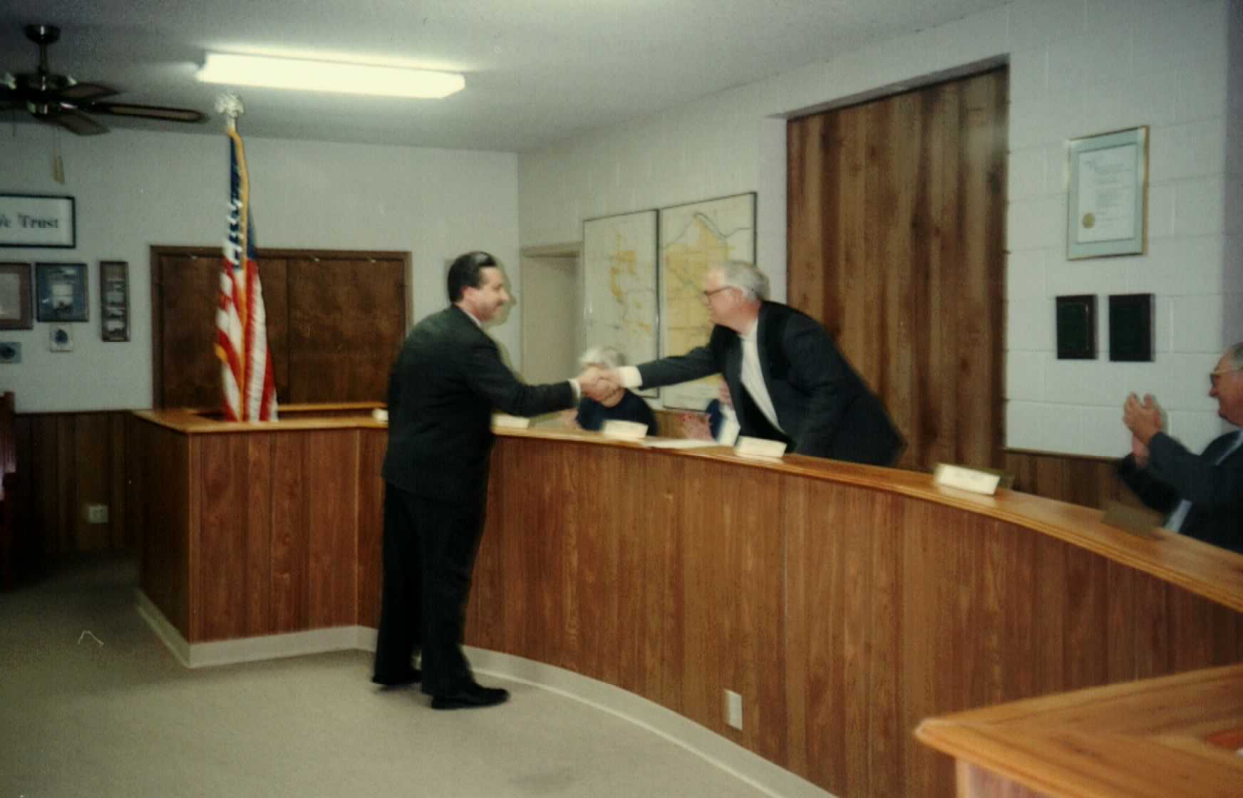 Leo Wrobel at a City of Ovilla, Texas municipal ceremony